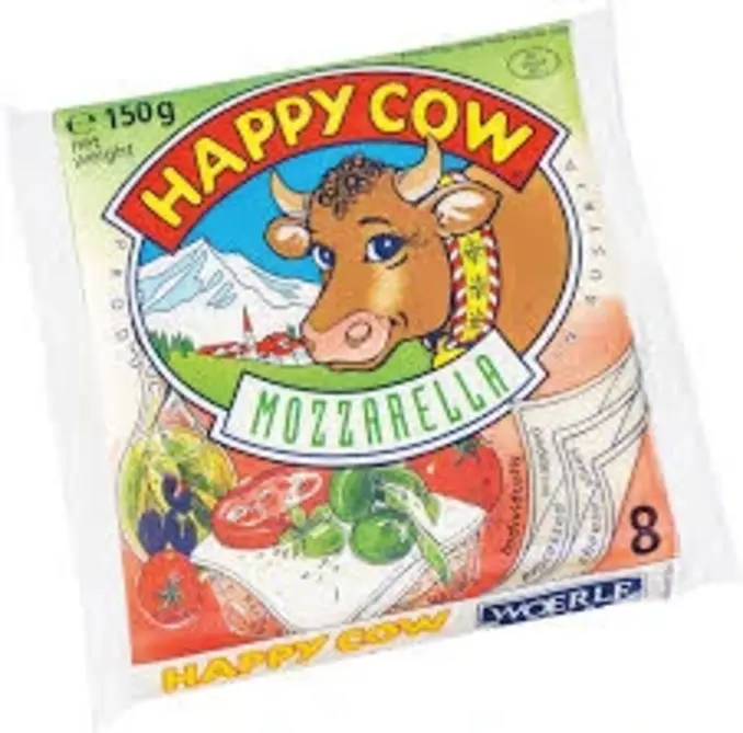 Happy Cow Mozzarella Slices 150G